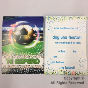 FUTBOL (GM) INVITACION X 10